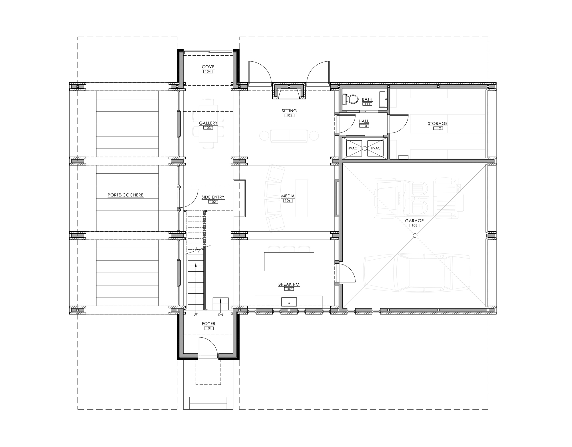 Pv14 House Design Ground Level Floor Plan